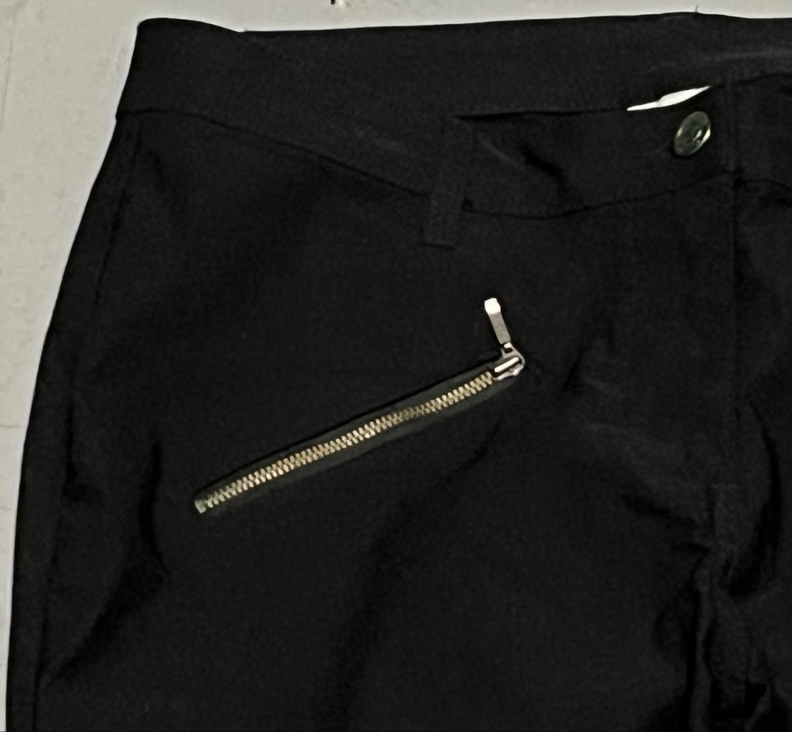 Zwarte lycra broeken met ritsen – photo 4